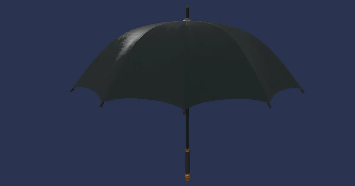 Magischer Regenschirm in 3D
