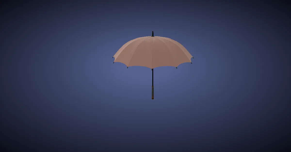 Parasol enchanté en 3D