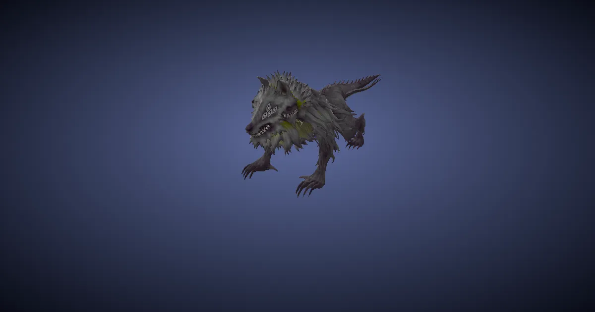 Schattenwolf in 3D