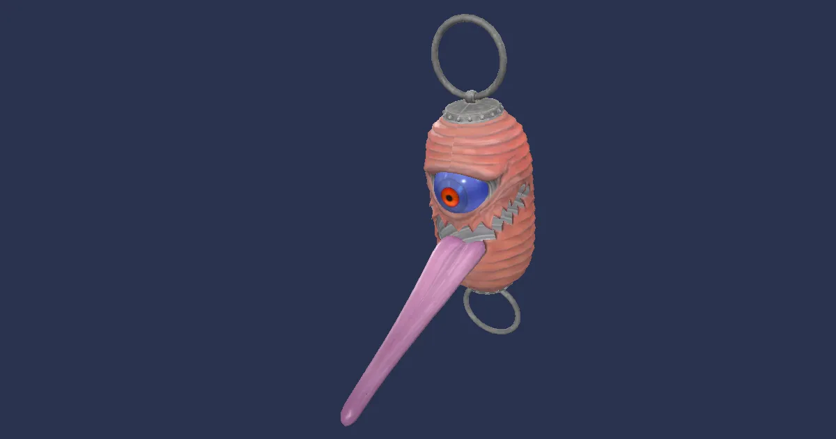 Burabura chochin in 3D