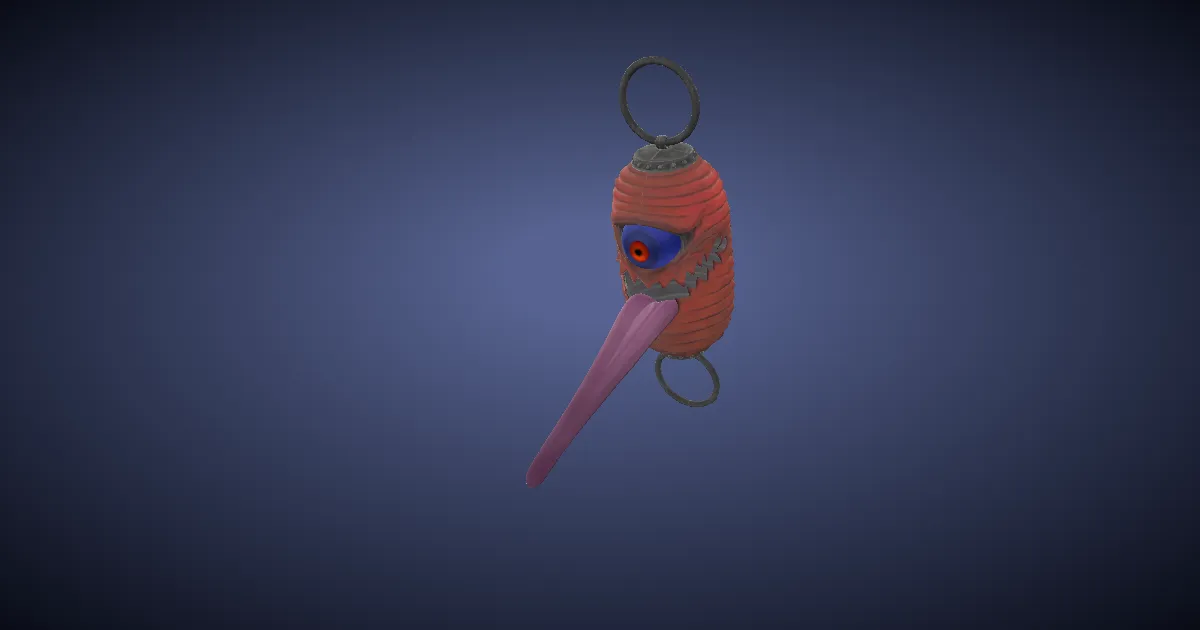 Burabura chochin in 3D