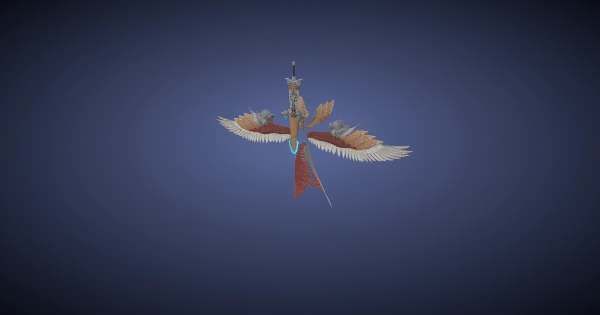 Wings of the knighthood in 3D