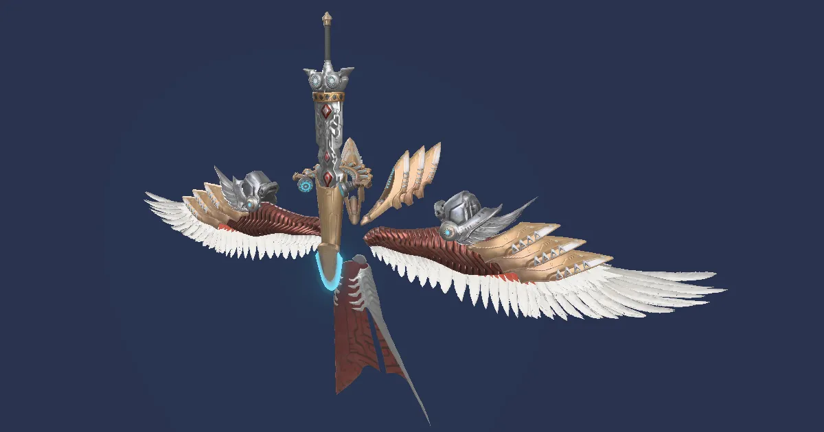 Paire d'ailes du serment en 3D
