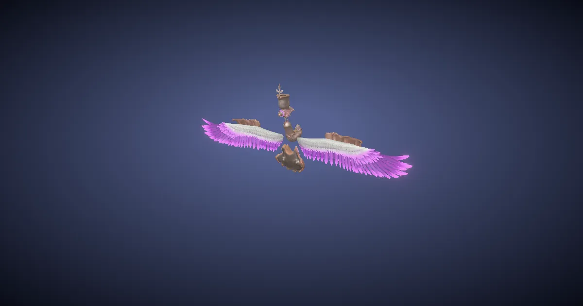 Wings of mist in 3D