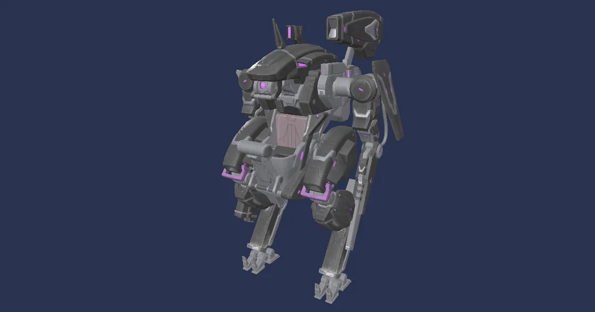 Hochmobiler Sternenläufer in 3D