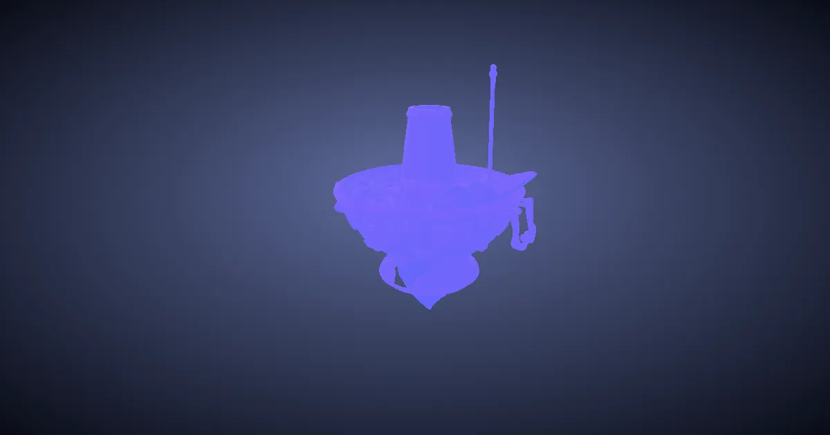 Hovering hot pot in 3D