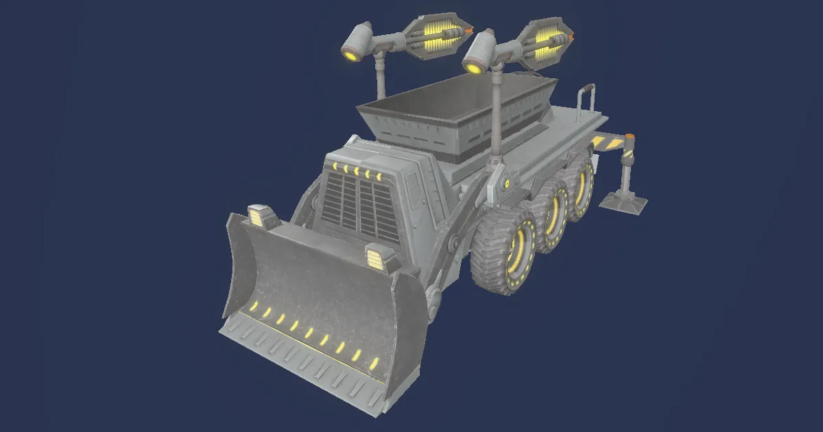 Carbide grey warp loader in 3D