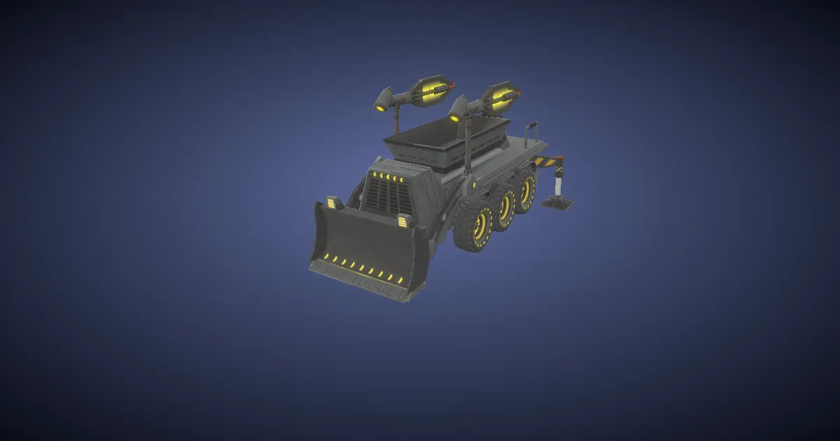 Carbide grey warp loader in 3D