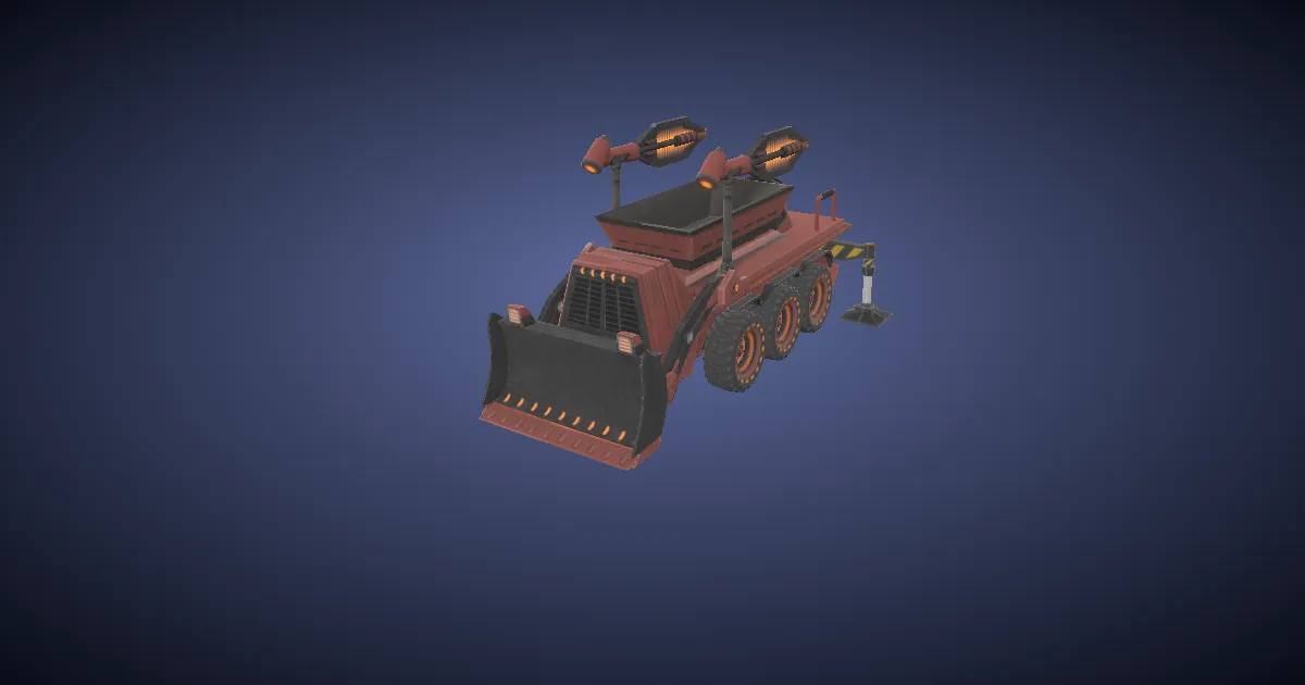 Alert red warp loader in 3D