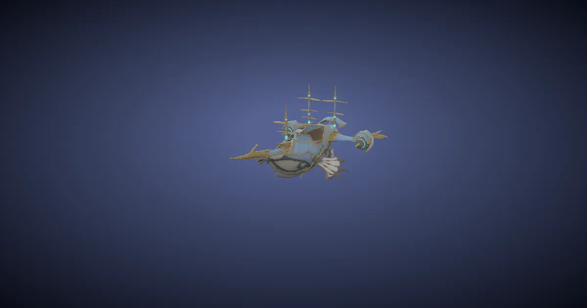 Ancient airship in 3D