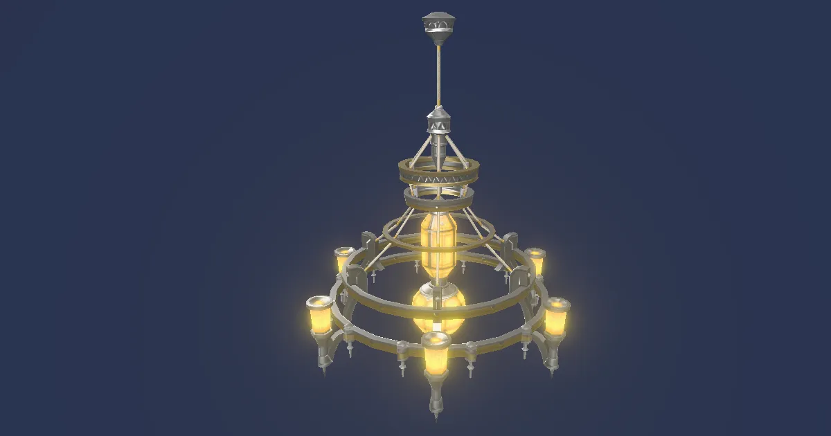 Chandelier of First Light in 3D