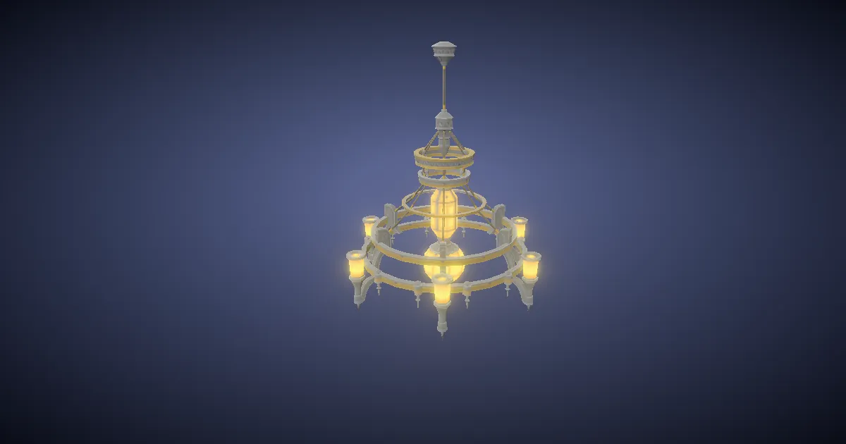 Chandelier of First Light in 3D