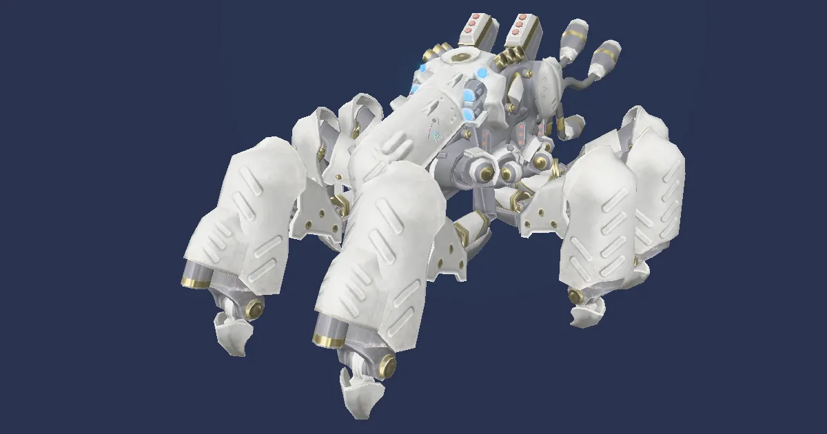 Cosmic armored weapon in 3D