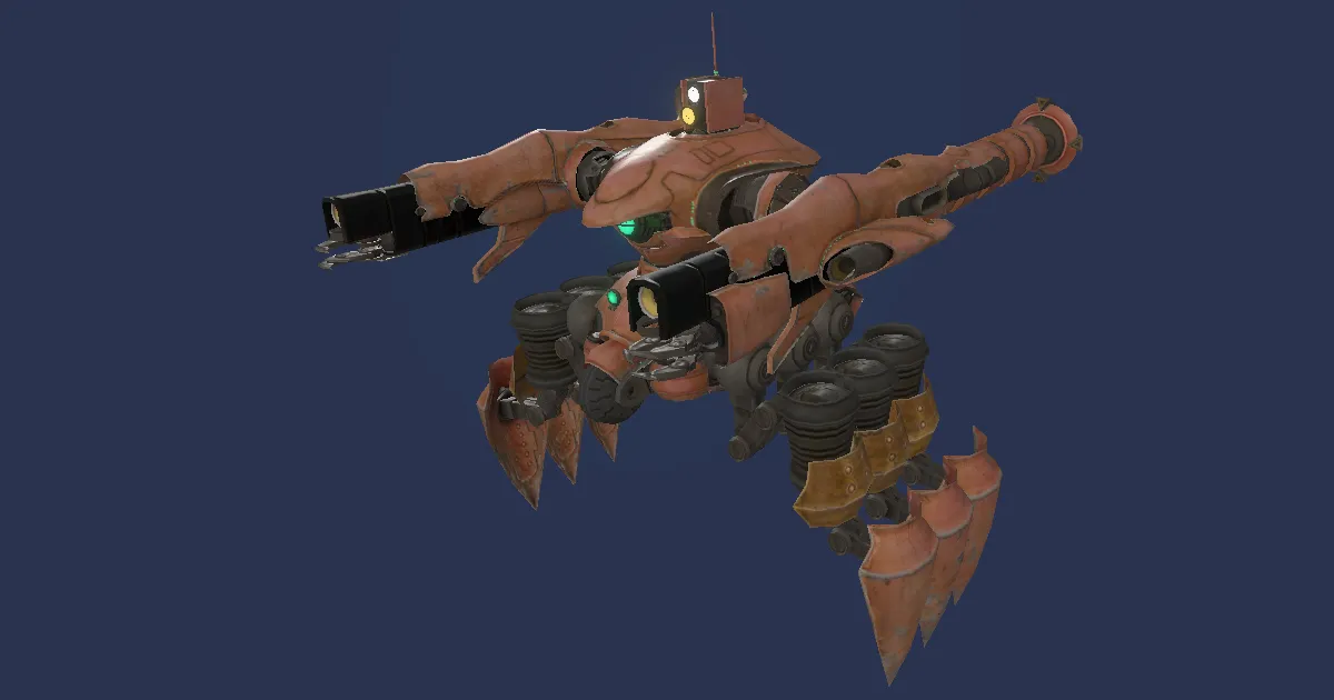 Magitek scorpion in 3D