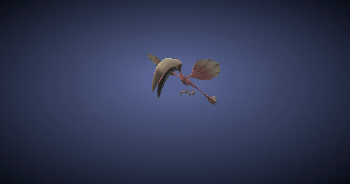 Colibri silencieux en 3D