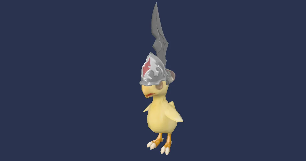 Bébé chocobo du Maelstrom en 3D