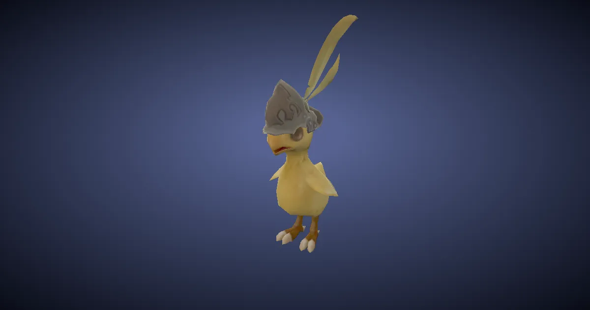 Bébé chocobo des Deux Vipères en 3D