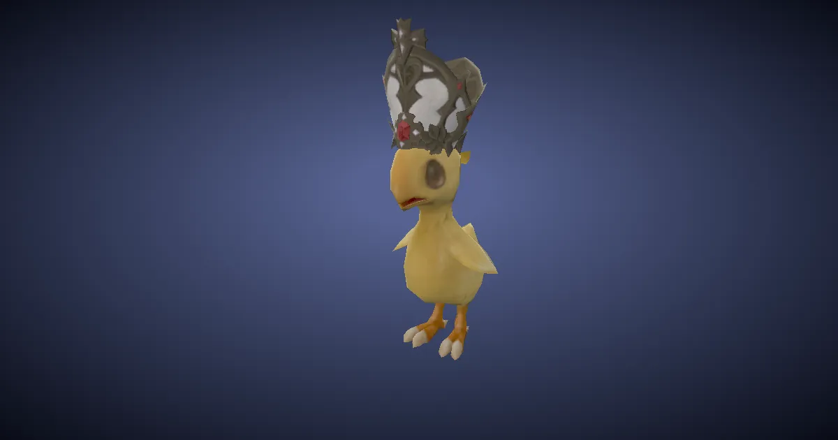 Prince bébé chocobo en 3D