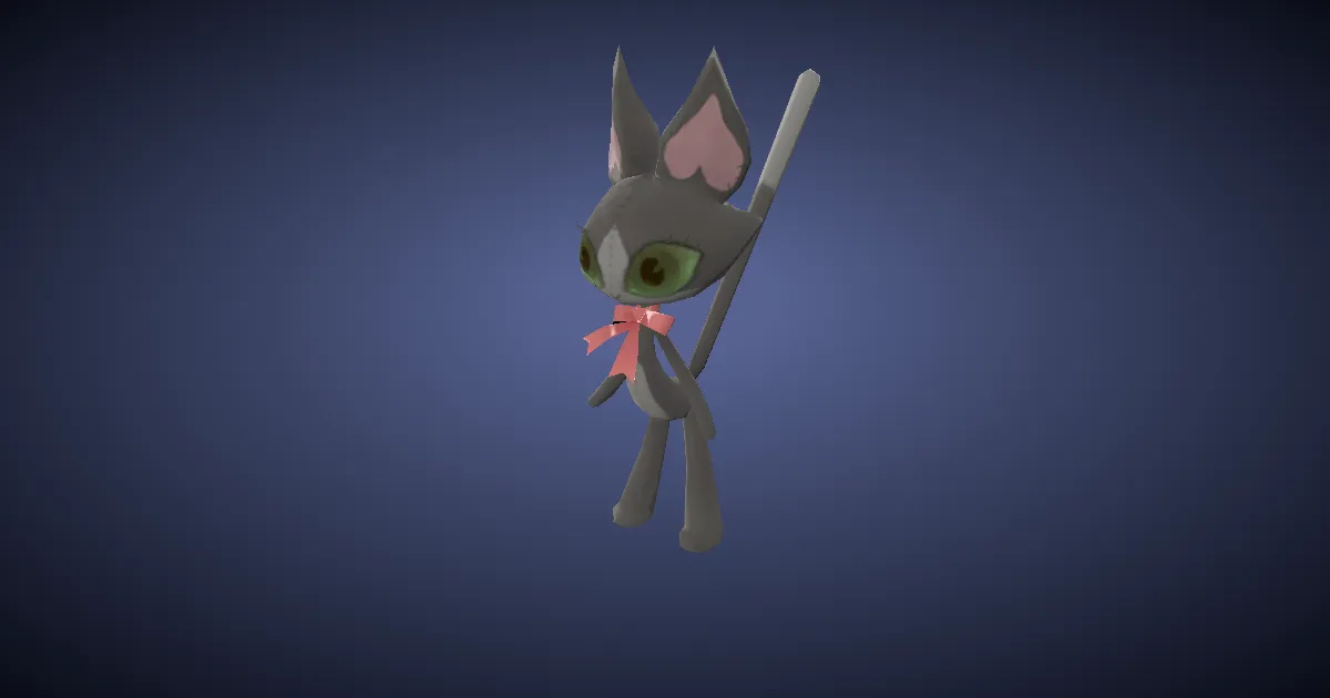 Cait Sith-Puppe in 3D