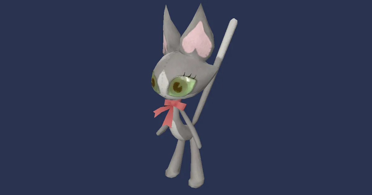 Cait Sith-Puppe in 3D