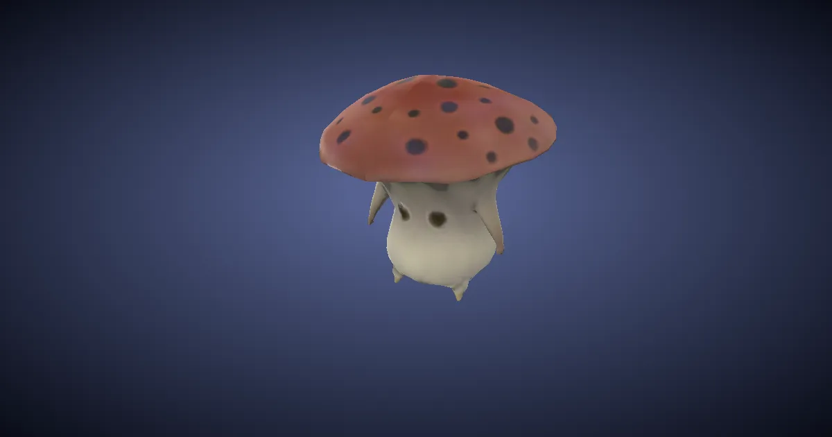 Fungus miniature en 3D