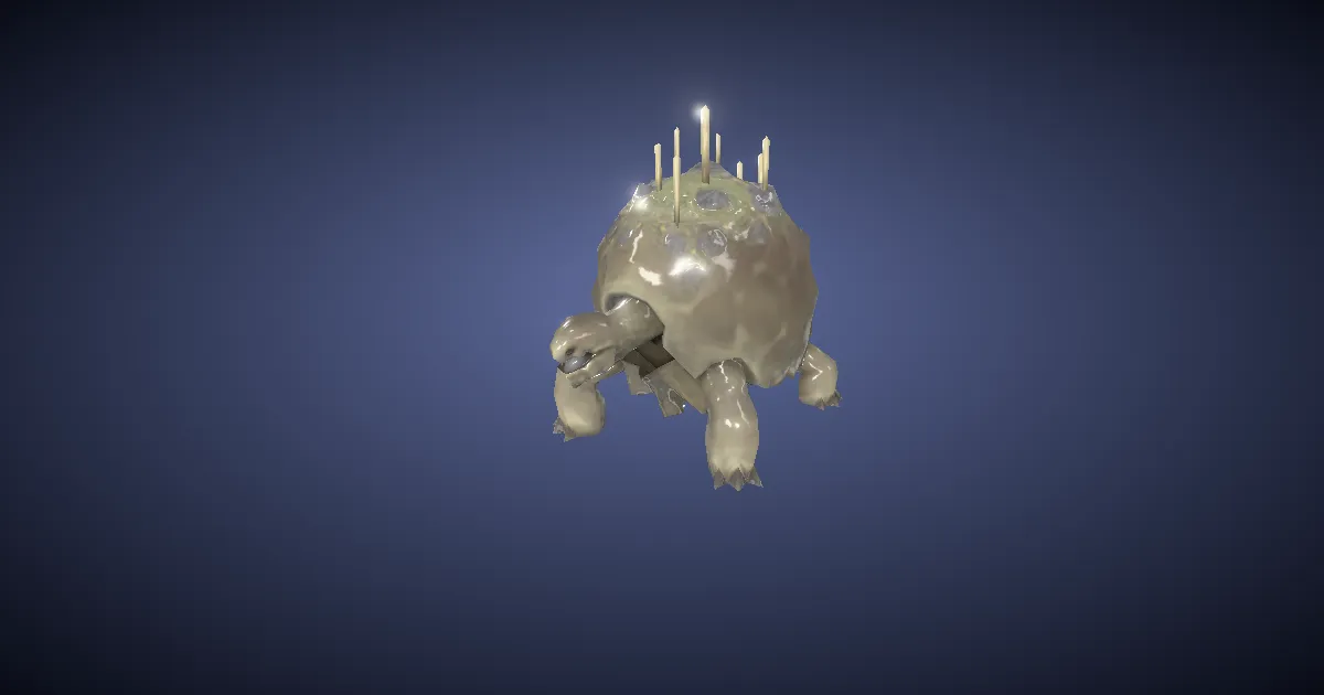 Tiny tortoise in 3D