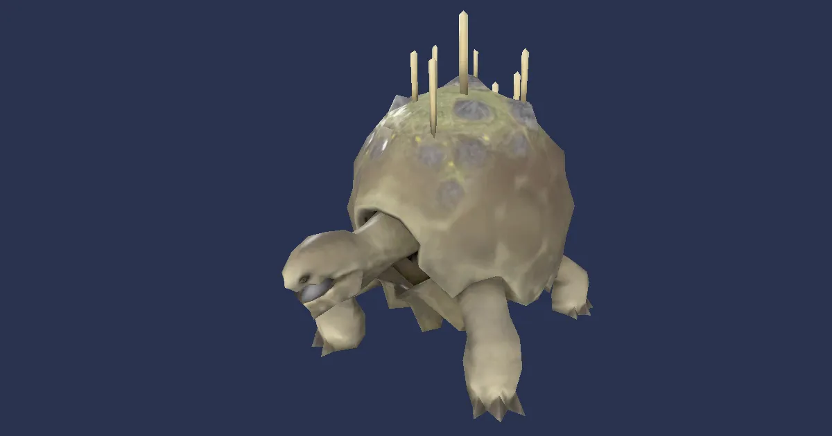 Tiny tortoise in 3D