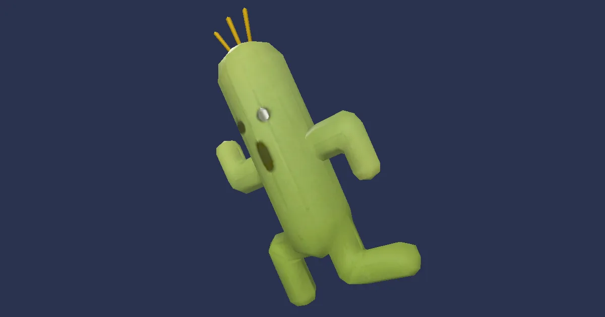 Kaktorfigur in 3D