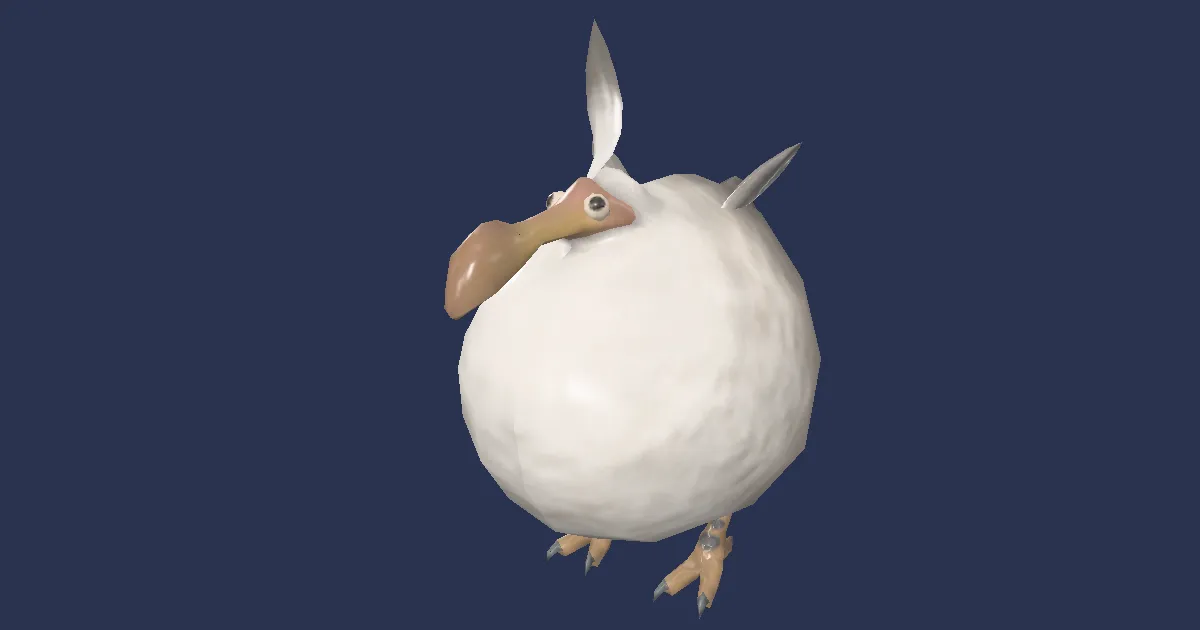 Fledgling dodo in 3D
