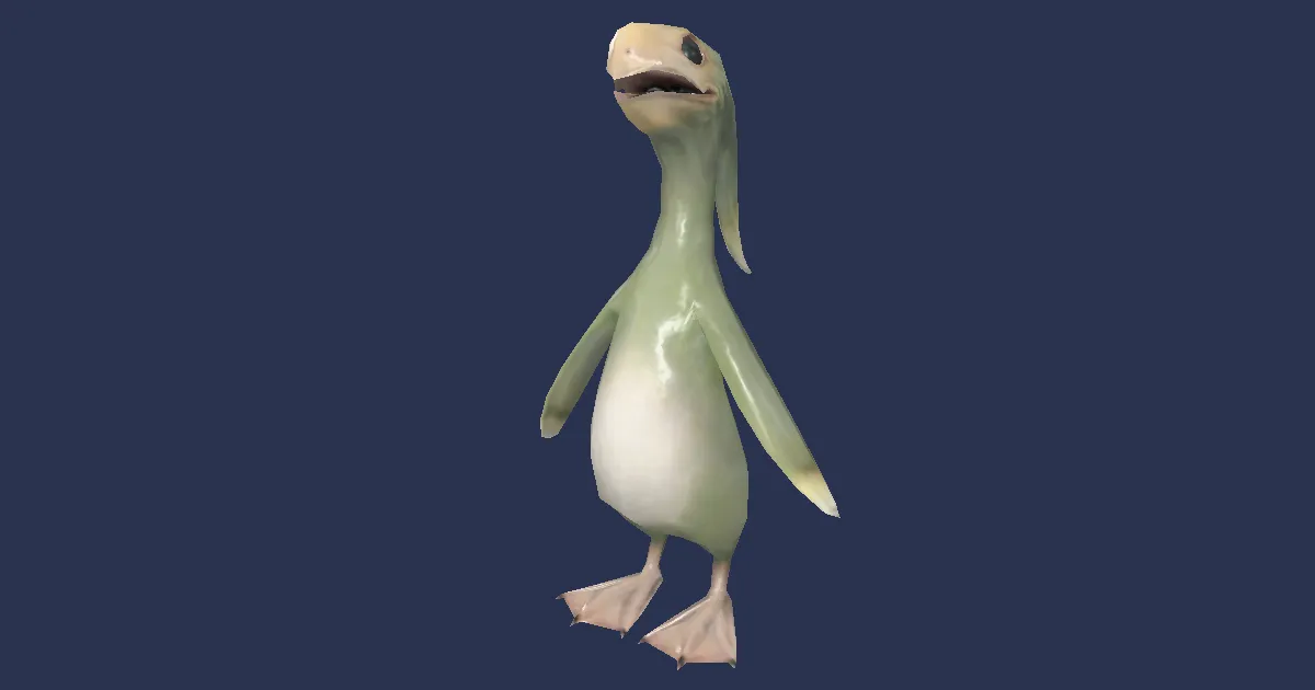 Fledgling apkallu in 3D