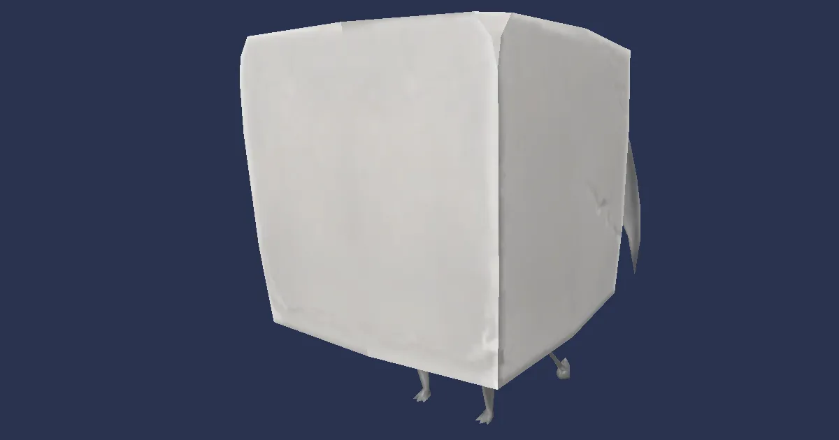 Demon brick in 3D