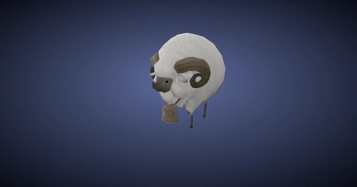 Belin bêlant en 3D
