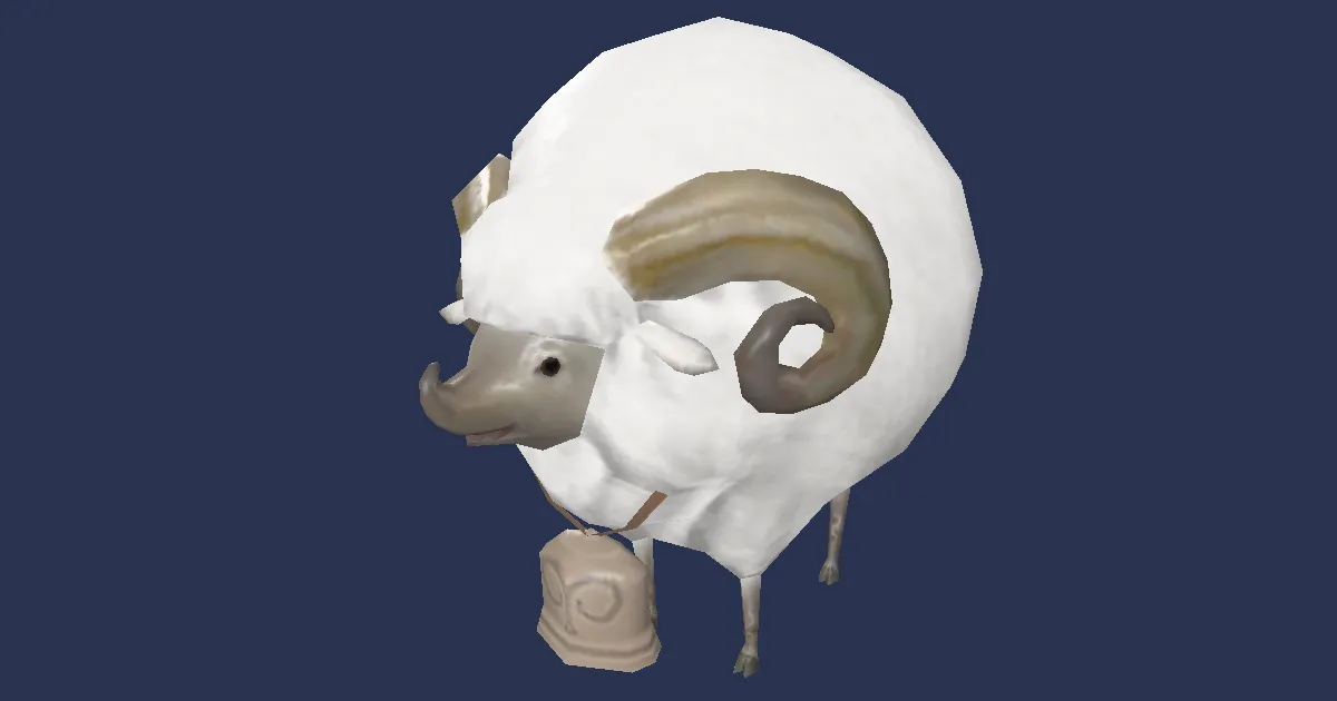 Tender lamb in 3D