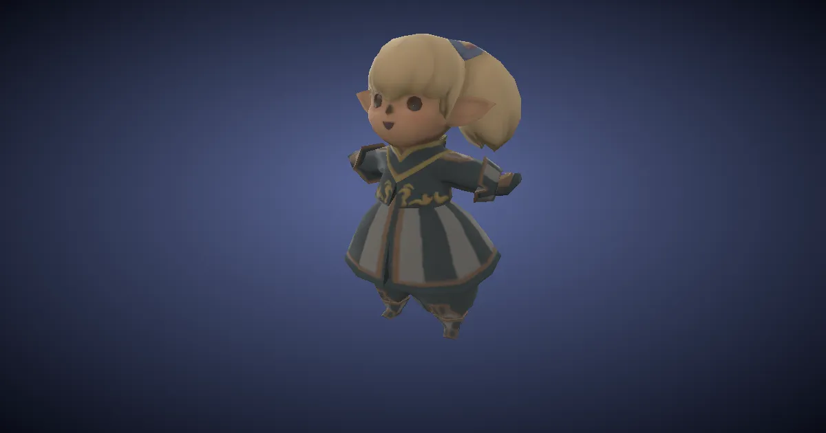 Wind-up Shantotto in 3D