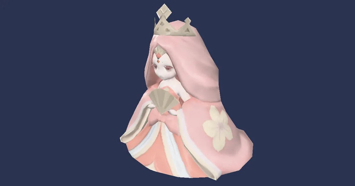 Mini-princesse Edvya en 3D