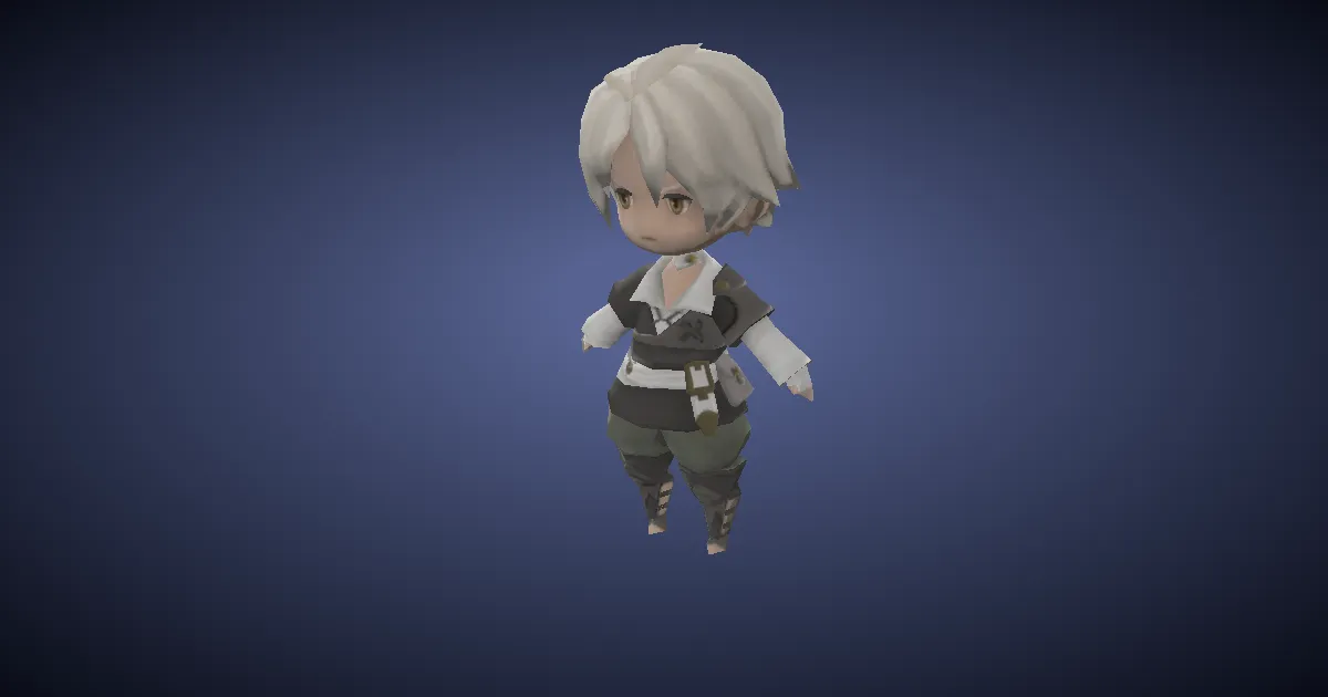 Thancred miniature en 3D