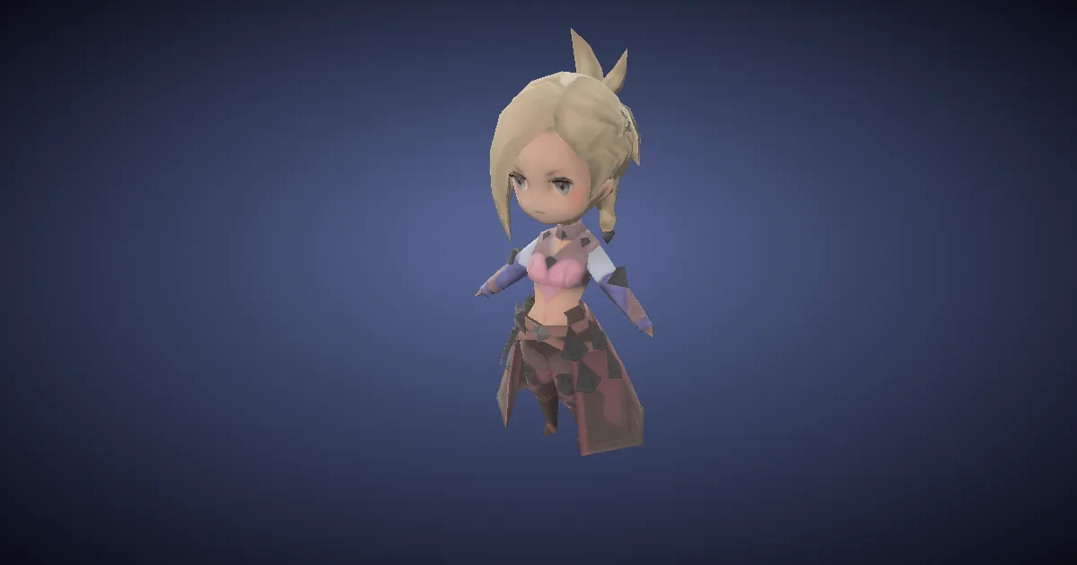 Minfilia miniature en 3D