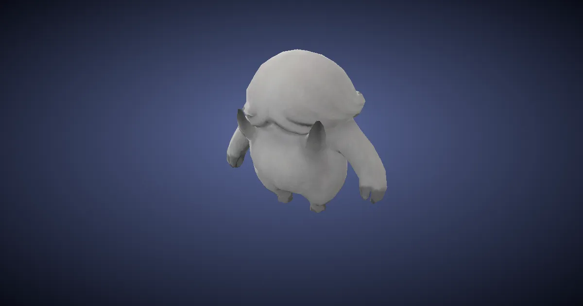 Petit yéti en 3D