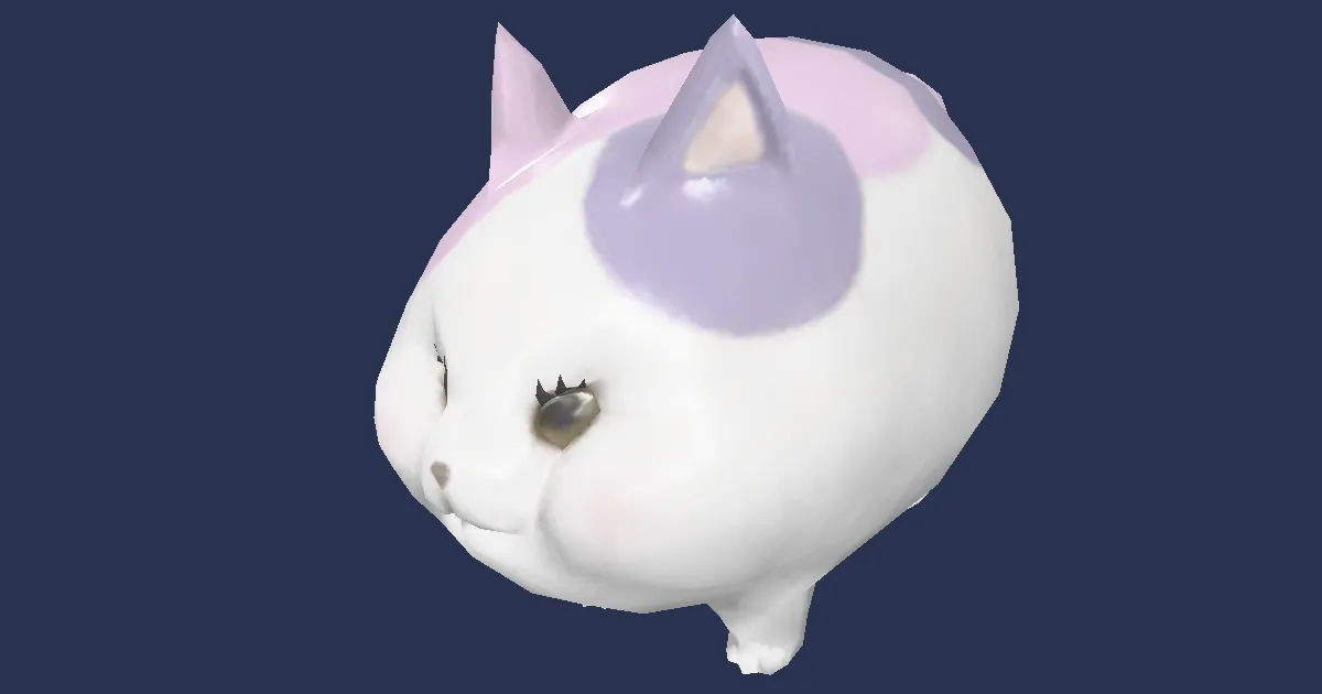 Naschkatze in 3D