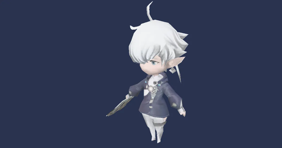 Aufzieh-Alphinaud in 3D
