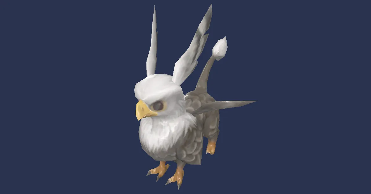 Griffin hatchling in 3D