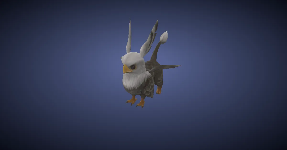 Greifen-Küken in 3D