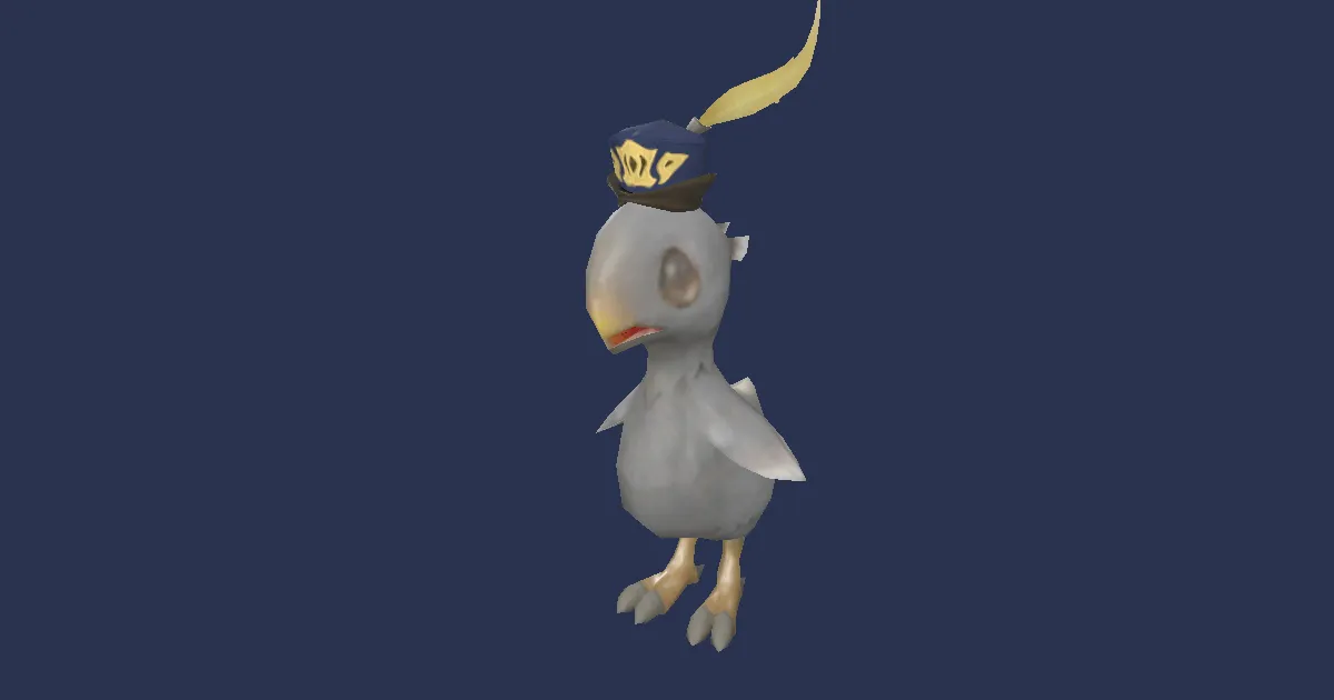 Chocobo chick courier in 3D
