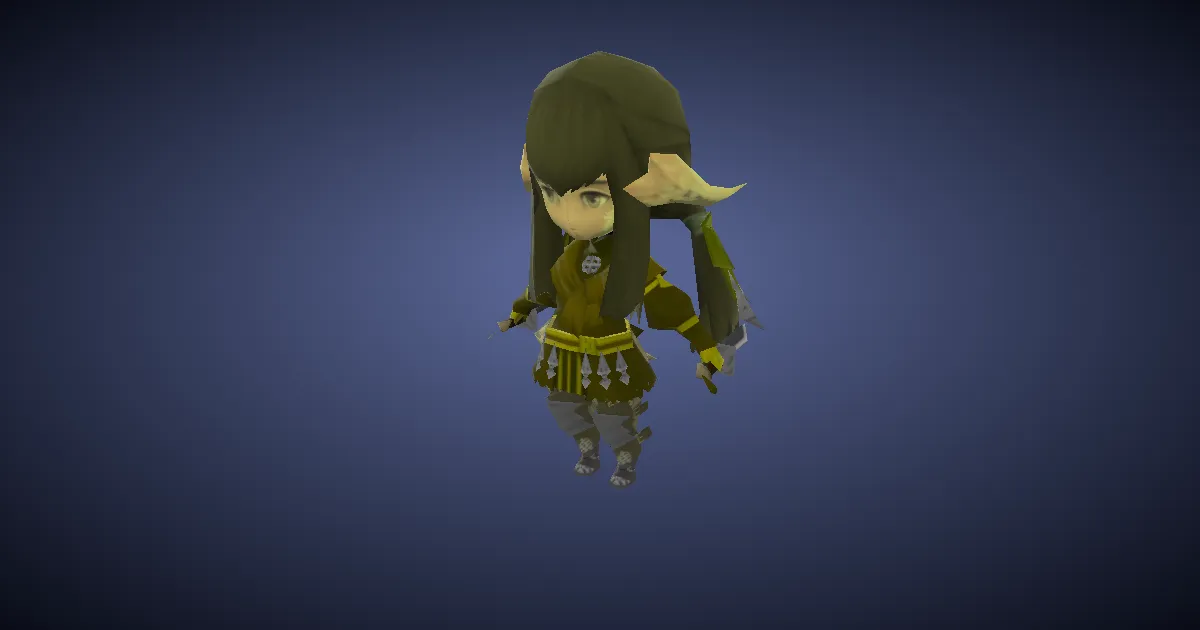 Wind-up Yugiri in 3D