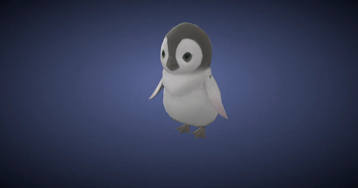 Penguin prince in 3D