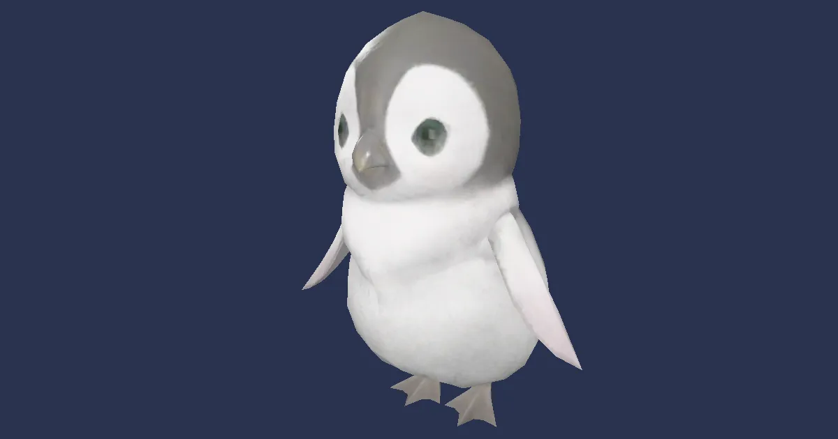 Penguin prince in 3D