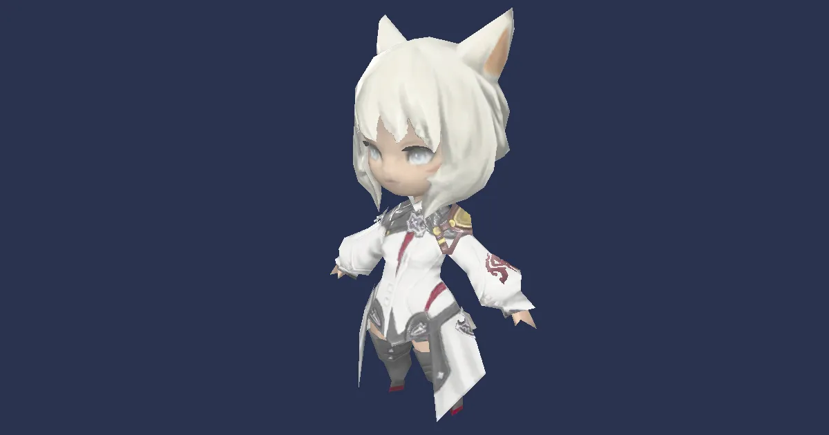 Dress-up Y'shtola in 3D