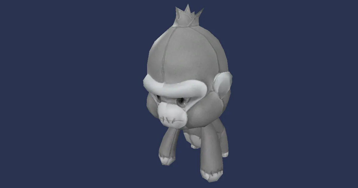 Wind-up sasquatch in 3D