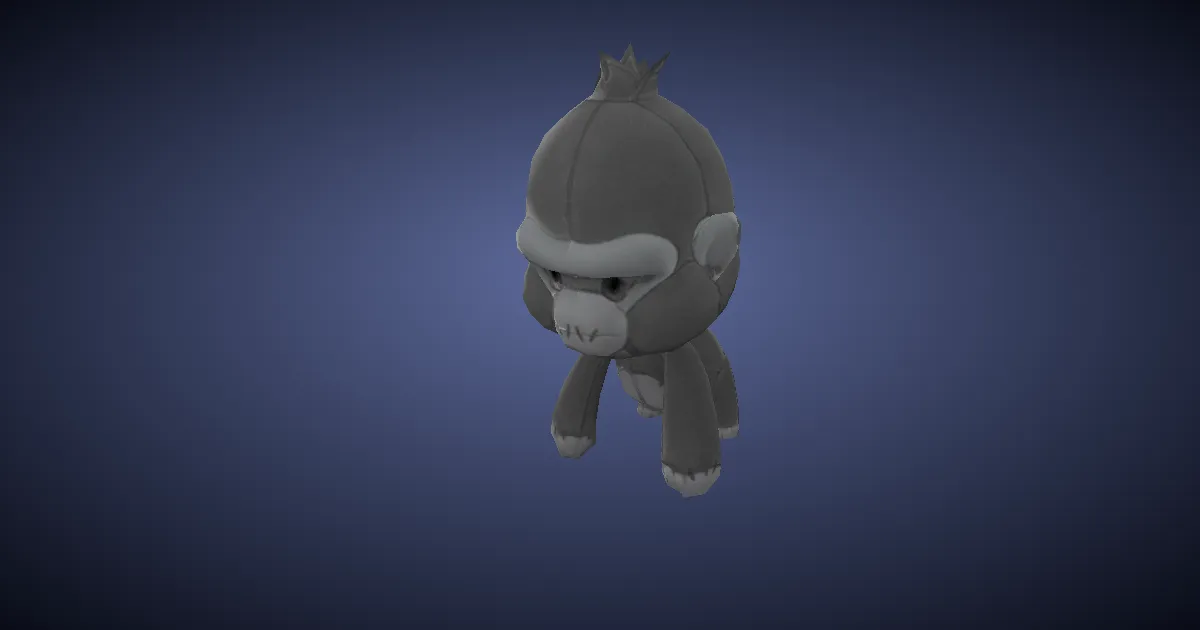 Sasquatch-Stofftier in 3D