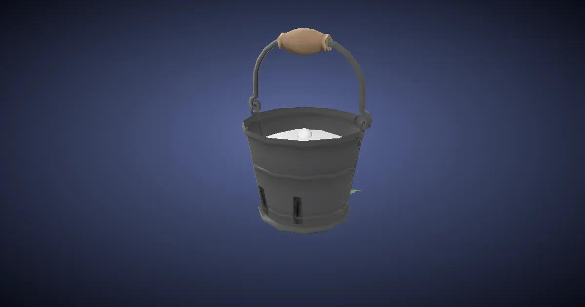 Magic bucket in 3D